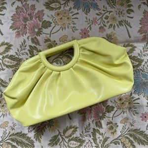 Asos clamshell lemon yellow bag